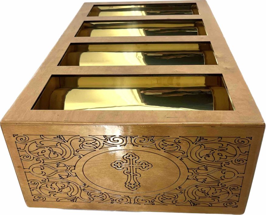 Box for Candle Counter, 42×71.5 cm (Height 21 cm)