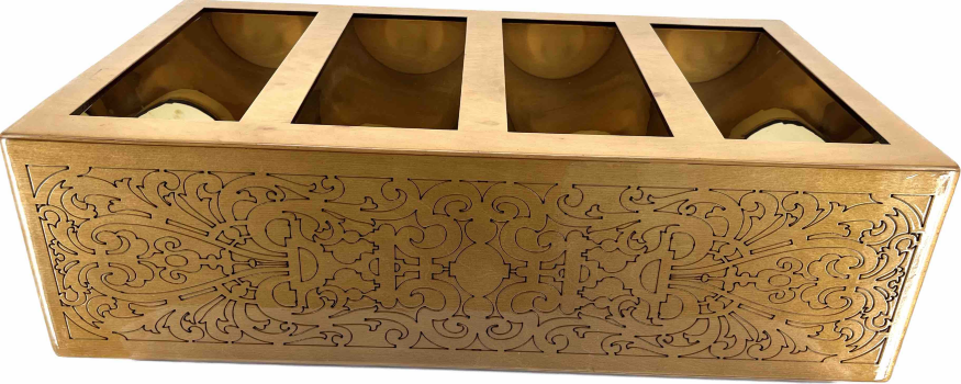 Box for Candle Counter, 42×71.5 cm (Height 21 cm)