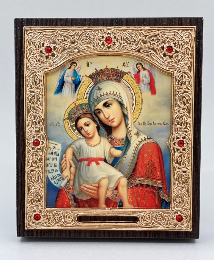Icon of the Mother of God "It Is Truly Meet" 11x13