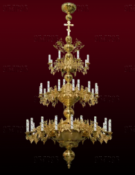 Chandelier, 3 tiers, 40 candles (No. 54)