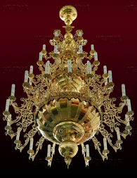 Chandelier, 3 tiers, 40 candles (No. 54)