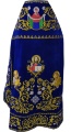 Priest Vestments, Embroidered on Velvet, Embroidered Center with Icons, Embroidered Galloon