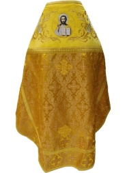 Priest Vestments Combined Brocade "Openwork Cross" with Embroidered Collar, Embroidery "New Embroidery"