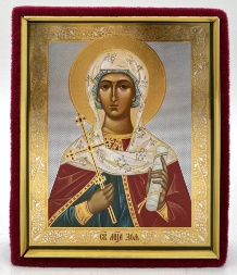 Icon of Holy Hieromartyr Zoe 15x12