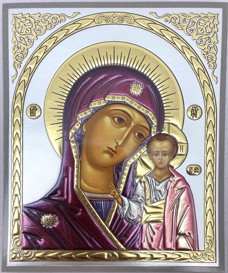 Icon of the Mother of God "Kazan" (arch) (Byzantium) 18x15