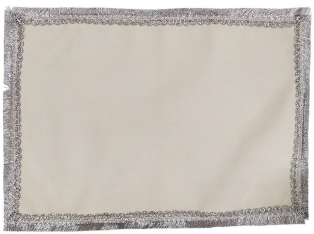 Gabardine Cover, Without Embroidery, with Simple Fringe