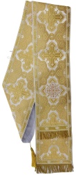 Double Brocade Orarion, White Color