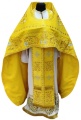 Priest Vestments, Embroidered on Velvet, Embroidered Center, with Embroidered Galloon
