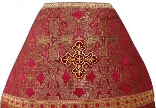 Priest Vestments, Brocade "Byzantine Cross" with Sewn Galloon