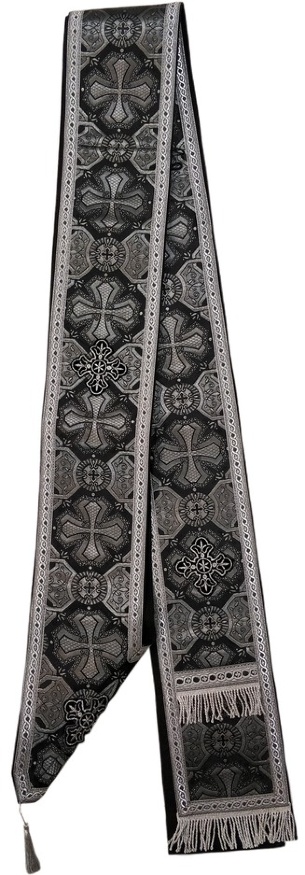 Double Brocade Orarion, Black Color