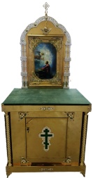 Sacrificial Kiot (Small Cross) with Icon 80x100 (height 98.5-220cm)