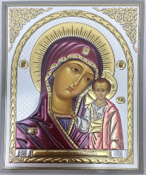 Icon of the Mother of God "Kazan" (rhombus) (Byzantium) 18x15