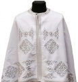 Priest Vestments, Greek Style, Embroidered on Gabardine, "Kolo" Embroidery with Sewn Braid