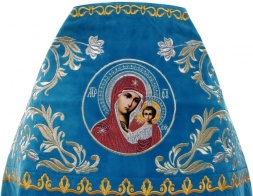 Priest Vestments, Embroidered on Velvet, Embroidered Center with Icons, Embroidered Galloon