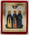 Icon of the Diveyevo Venerable Alexandra, Martha and Elena 15x12