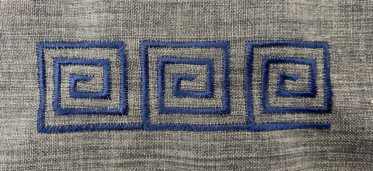 Podrason with Embroidery, Linen-Gabardine Fabric