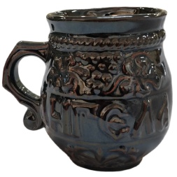 Cup "Angel at the Meal" (brown, matte)