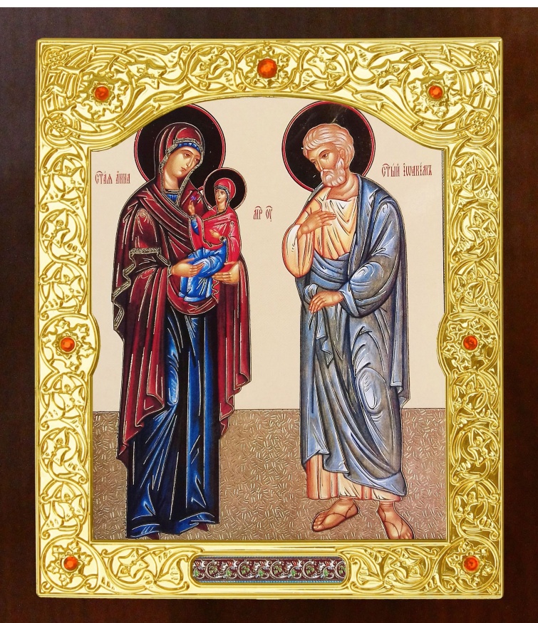 Icon of the Righteous God-ancestors Joachim and Anna