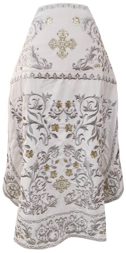 Priest Vestments, Embroidered Velvet, Embroidered Center, with Embroidered Galloon