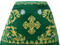 Priest Vestments, Embroidered Velvet, Embroidered Center, with Embroidered Galloon