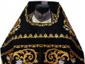 Priest Vestments, Embroidered Velvet, Embroidered Center, with Embroidered Galloon
