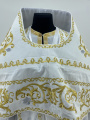 Priest Vestments, Embroidered Velvet, Embroidered Center, with Embroidered Galloon