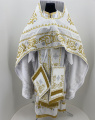 Priest Vestments, Embroidered Velvet, Embroidered Center, with Embroidered Galloon