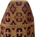 Priest Vestments, Brocade "Royal Cross" with Sewn Galloon