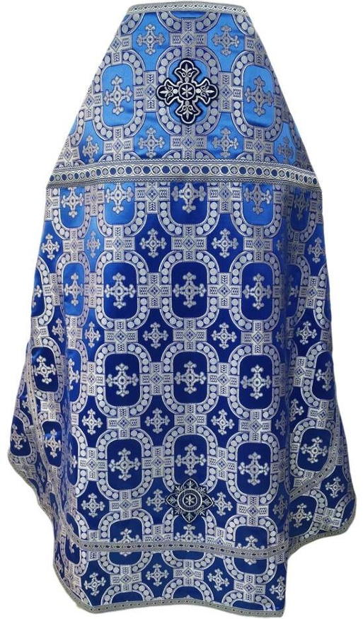 Priest Vestments, Brocade "Royal Cross" with Sewn Galloon