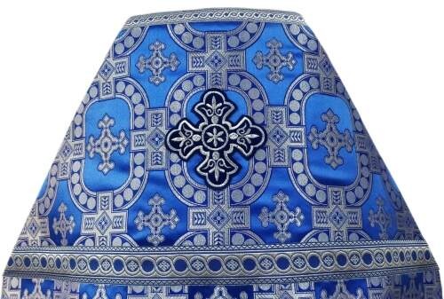 Priest Vestments, Brocade "Royal Cross" with Sewn Galloon