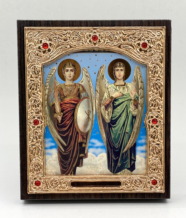 Icon of Archangels Michael and Gabriel 11x13