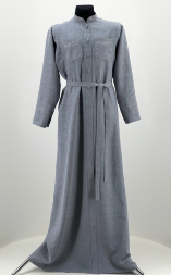 Cassock with Embroidery, Linen-Gabardine Fabric