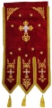 Embroidered Gonfalons (pair), embroidery "star"