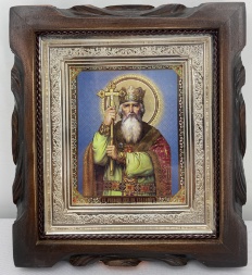 Icon of Saint Equal-to-the-Apostles Grand Prince Vladimir the Great 19x17