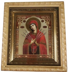 Icon of the Mother of God: "Seven Arrows" 22.5×25.5