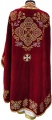 Priest Vestments, Greek Style, Embroidered on Velvet with Sewn Galloon