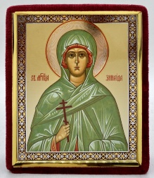 Icon of Holy Martyr Zinaida 15x12