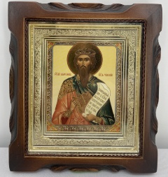 Icon of Saint Prince Vyacheslav of Bohemia 19x17