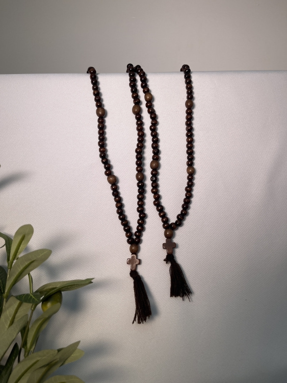 Wooden Prayer Rope for 100 Beads