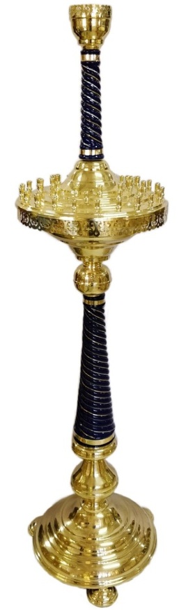 Candle Stand for 44 Candles No. 4-5-1 (ceramic, brass)