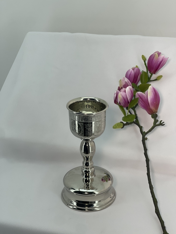 Chalice 0.5L nickel-plated, laser engraving, height 27cm
