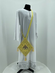 Embroidered Bishop's Staff, Embroidery "Cherub"