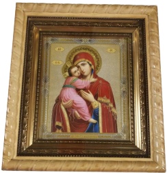 Icon of the Mother of God: "Vladimirskaya" 22.5x25.5