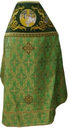 Priest Vestments Combined Brocade "Openwork Cross" with Embroidered Epitrachelion, Embroidery "New Pattern"