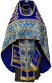 Priest Vestments Combined Brocade "Kyiv Cross" with Embroidered Epitrachelion, Embroidery "Rose"