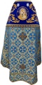 Priest Vestments Combined Brocade "Kyiv Cross" with Embroidered Epitrachelion, Embroidery "Rose"