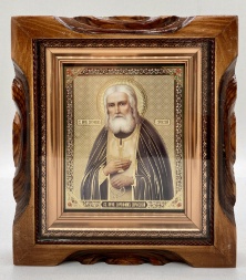 Icon of Saint Venerable Seraphim of Sarov 19x17