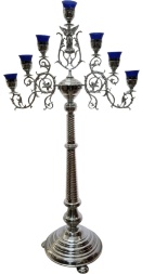 Altar Seven-Branched Candleholder No. 4 - 2 (angel, aluminum)