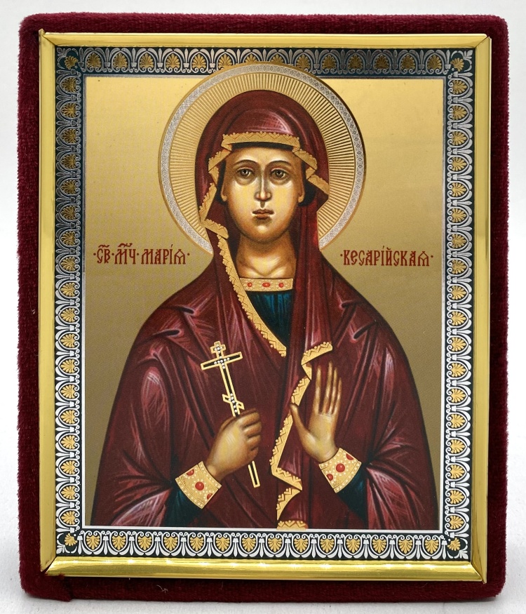 Icon of Saint Martyr Maria of Caesarea 15x12