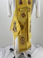 Priest Vestments, Embroidered on Velvet, with Embroidered Galloon, “Hierarchal” Embroidery